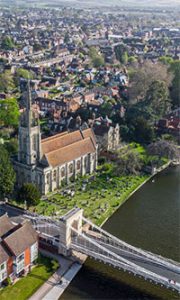 aerial view of marlow
