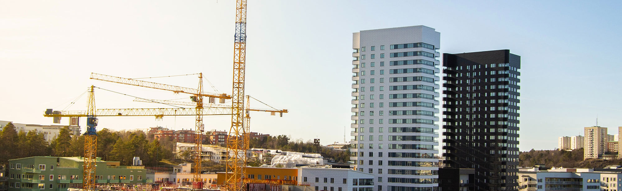 crane and building