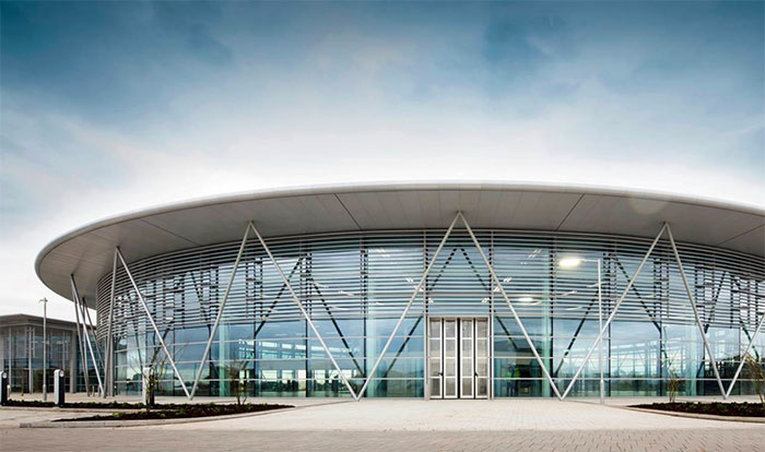 curved roof building